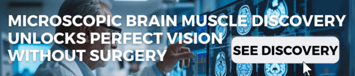 Microscopic Brain Muscle Discovery Unlocks Perfect Vision Without Surgery